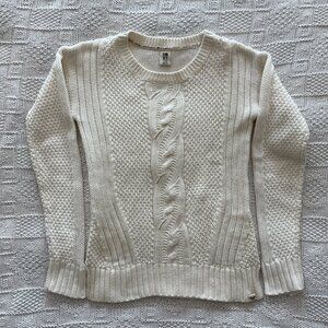 Roxy Fisherman's Cable Knit Crewneck sweater